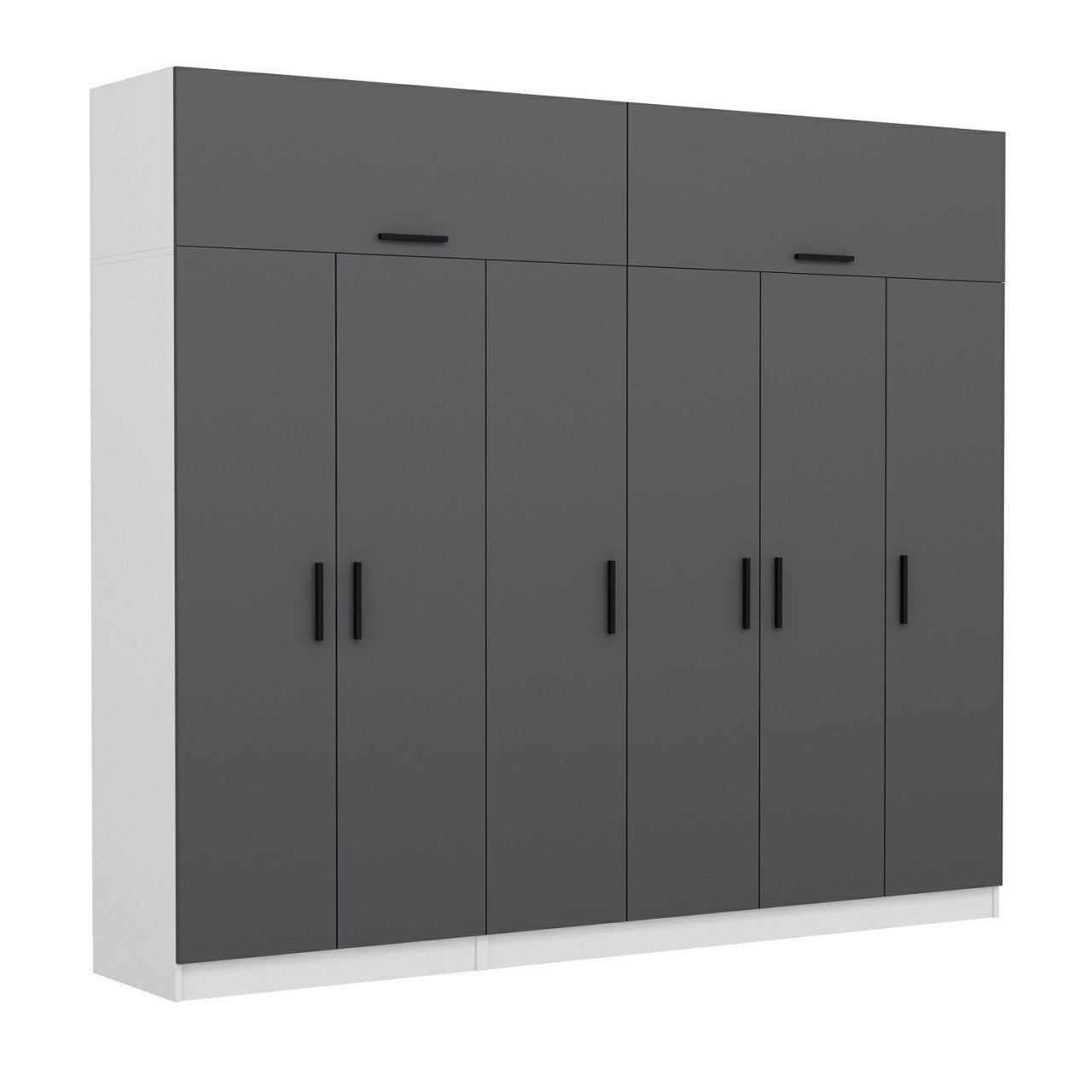 Ντουλάπα 270x255x52 εκ Ανθρακί 506MNR2882