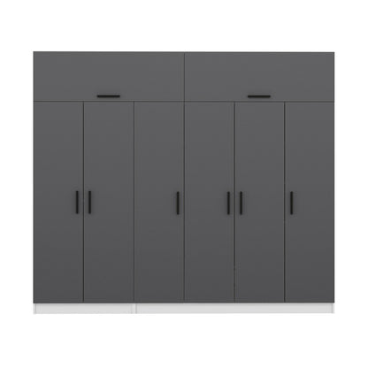 Ντουλάπα 270x255x52 εκ Ανθρακί 506MNR2882