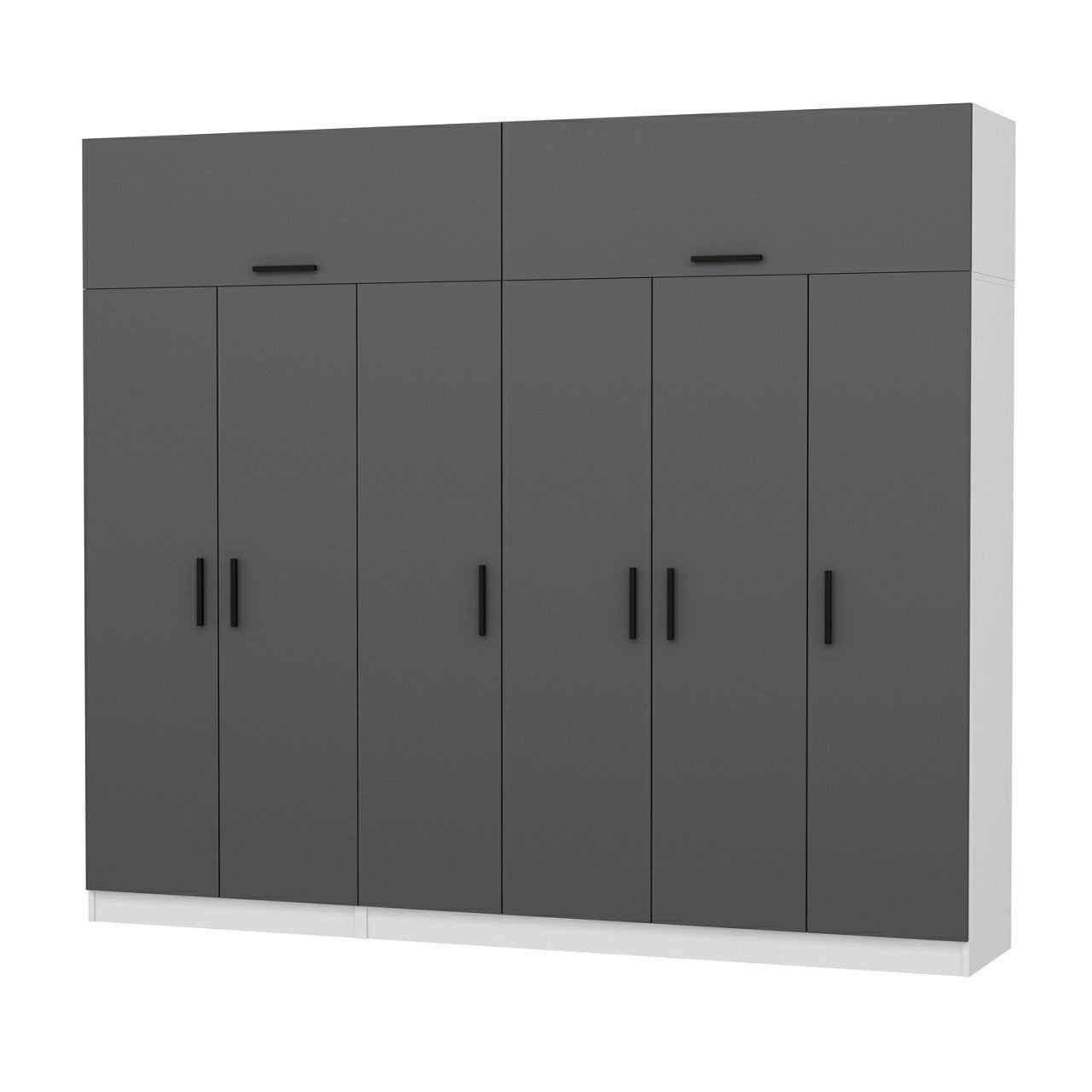 Ντουλάπα 270x255x52 εκ Ανθρακί 506MNR2882