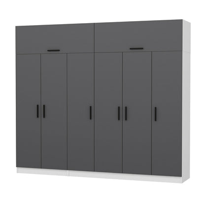 Ντουλάπα 270x255x52 εκ Ανθρακί 506MNR2882
