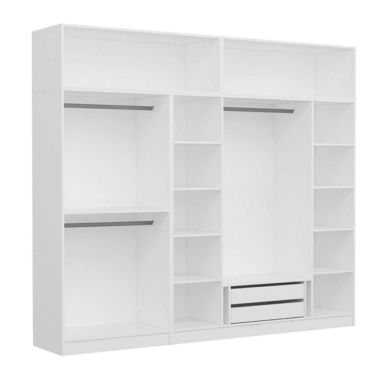 Ντουλάπα 270x255x52 εκ Ανθρακί 506MNR2882