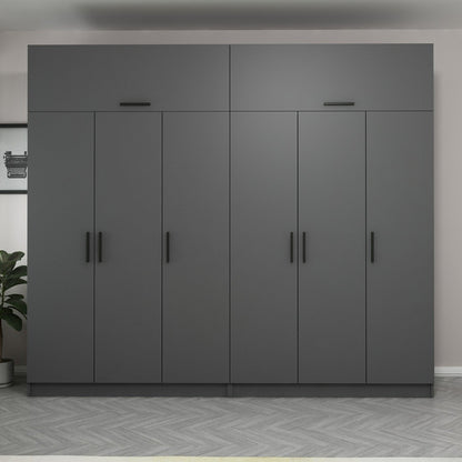 Ντουλάπα 270x255x52 εκ Ανθρακί 506MNR2884