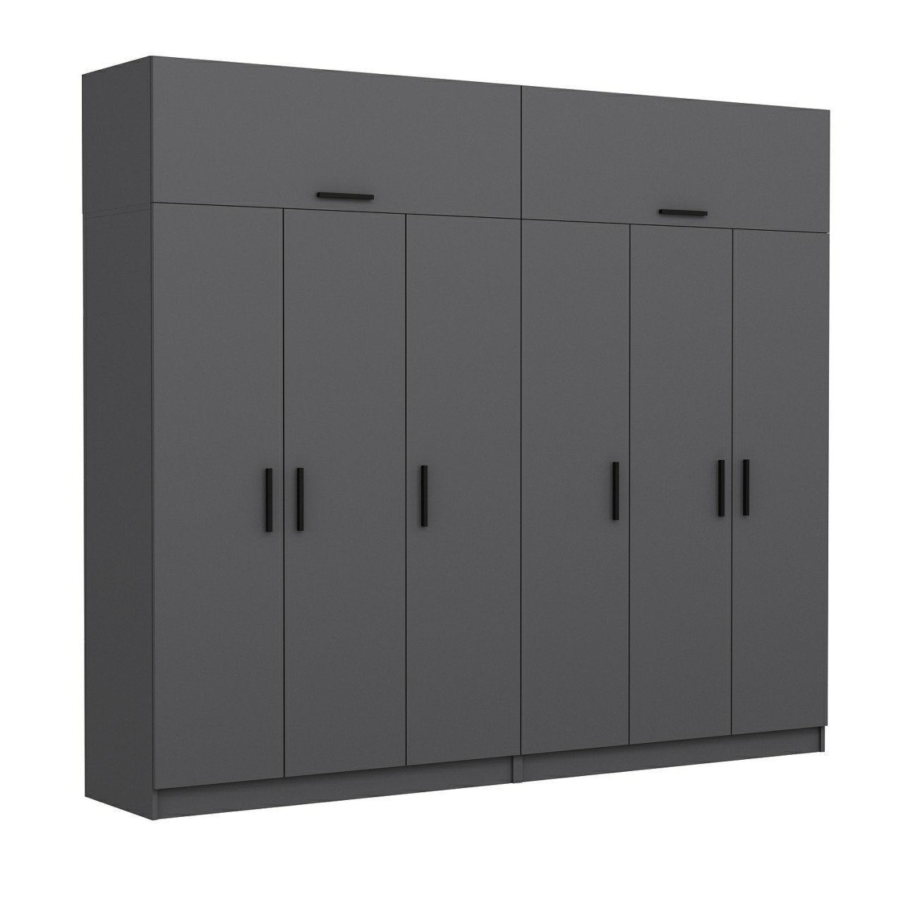 Ντουλάπα 270x255x52 εκ Ανθρακί 506MNR2884