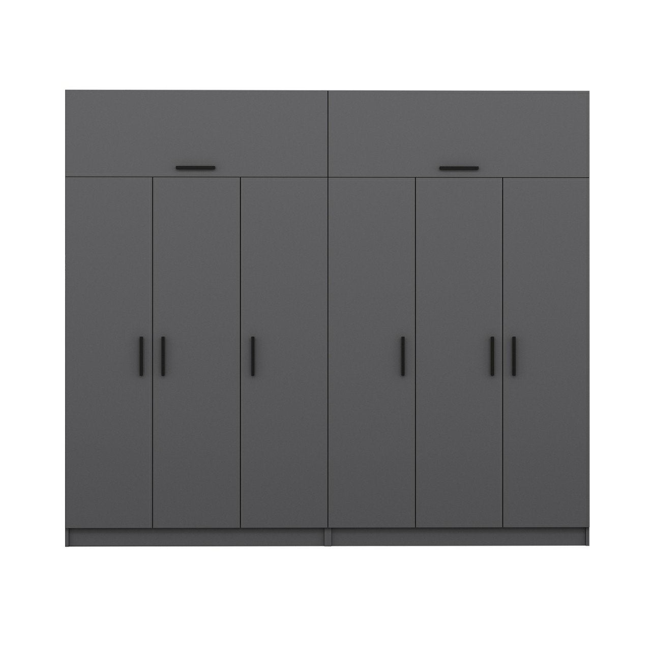 Ντουλάπα 270x255x52 εκ Ανθρακί 506MNR2884