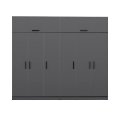 Ντουλάπα 270x255x52 εκ Ανθρακί 506MNR2884
