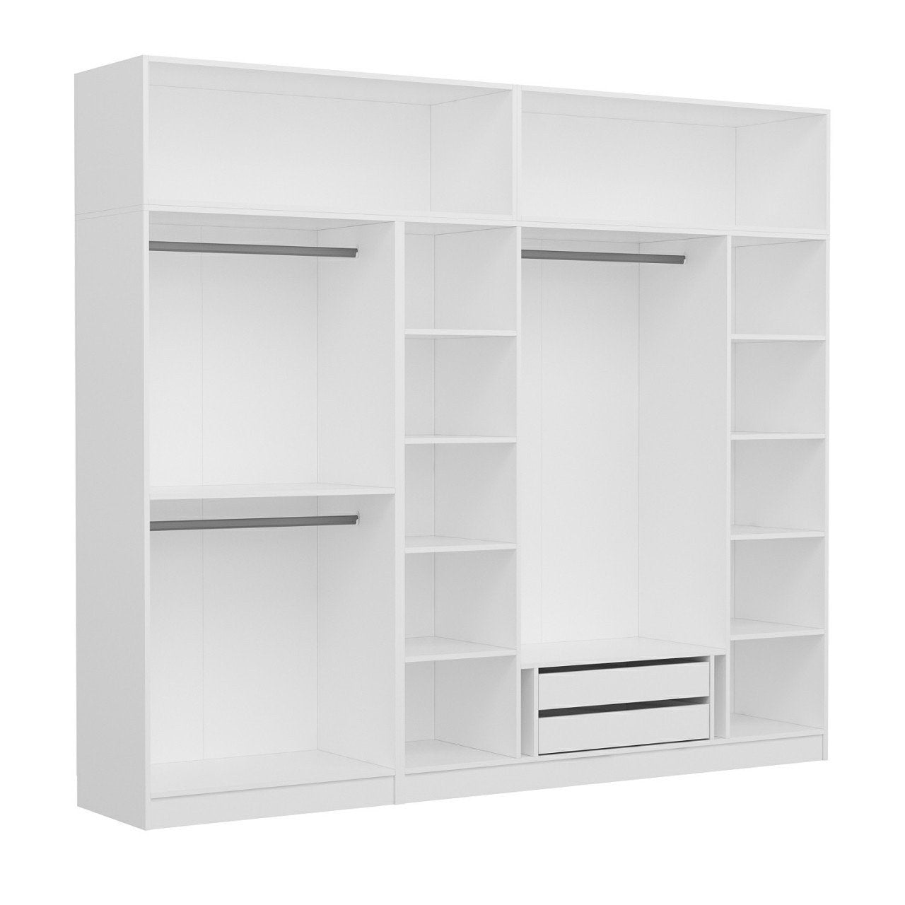 Ντουλάπα 270x255x52 εκ Λευκό 506MNR2890