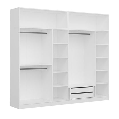 Ντουλάπα 270x255x52 εκ Λευκό 506MNR2890