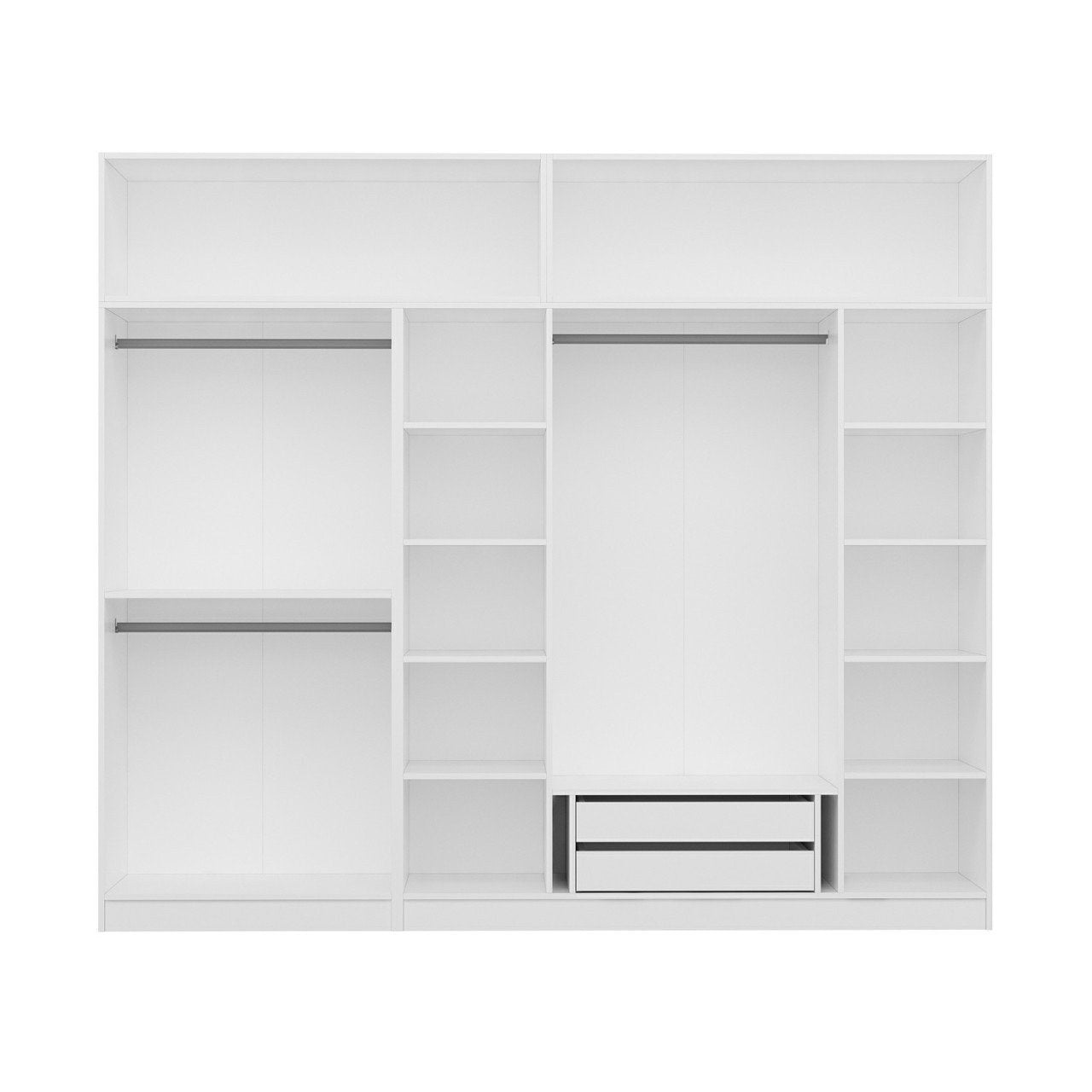 Ντουλάπα 270x255x52 εκ Λευκό 506MNR2890