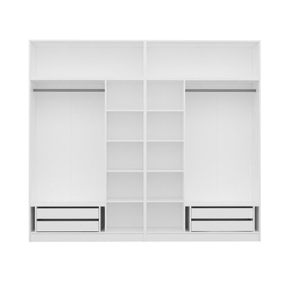 Ντουλάπα 270x235x52 εκ Λευκό 506MNR2891