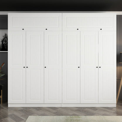 Ντουλάπα 270x255x52 εκ Λευκό 506MNR2892