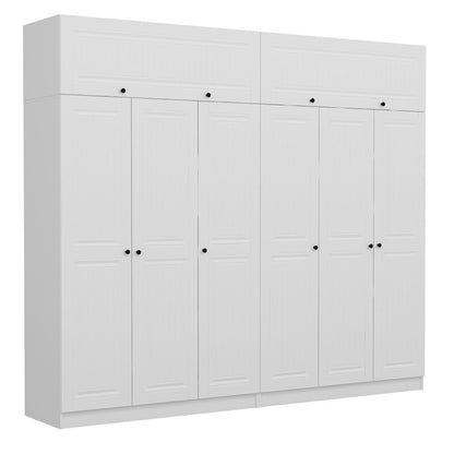 Ντουλάπα 270x255x52 εκ Λευκό 506MNR2892