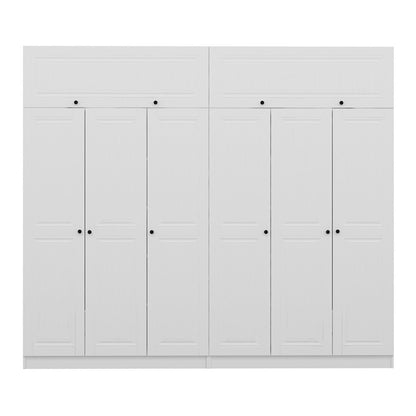 Ντουλάπα 270x255x52 εκ Λευκό 506MNR2892