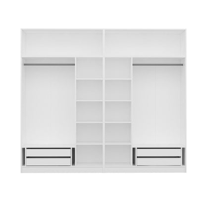 Ντουλάπα 270x255x52 εκ Λευκό 506MNR2892