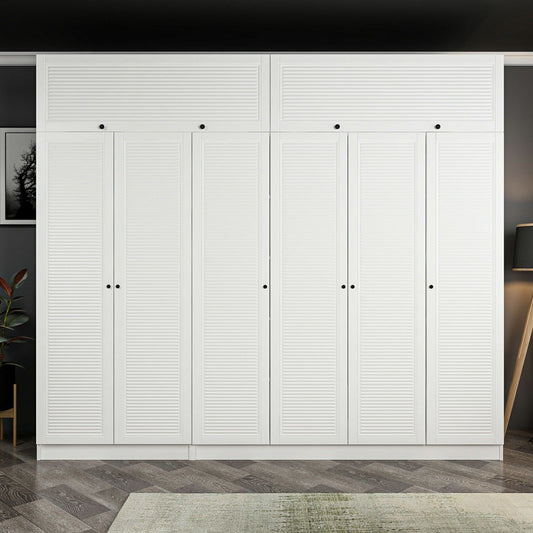 Ντουλάπα 270x190x52 εκ Λευκό 506MNR2902
