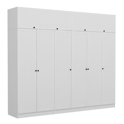 Ντουλάπα 270x210x52 εκ Λευκό 506MNR2903