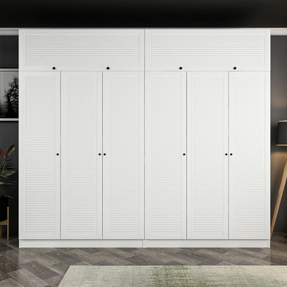 Ντουλάπα 270x190x52 εκ Λευκό 506MNR2904