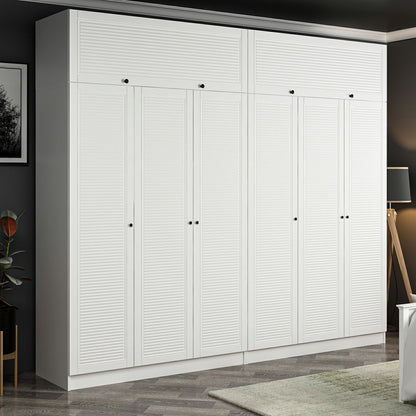 Ντουλάπα 270x210x52 εκ Λευκό 506MNR2905