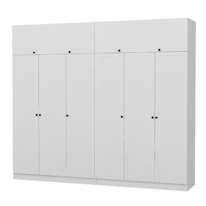 Ντουλάπα 270x210x52 εκ Λευκό 506MNR2905