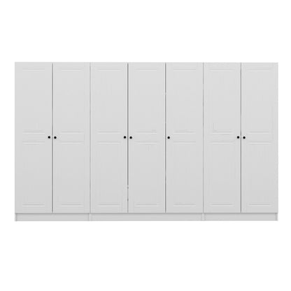 Ντουλάπα 315x190x52 εκ Λευκό 506MNR2947