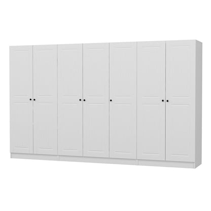 Ντουλάπα 315x190x52 εκ Λευκό 506MNR2947