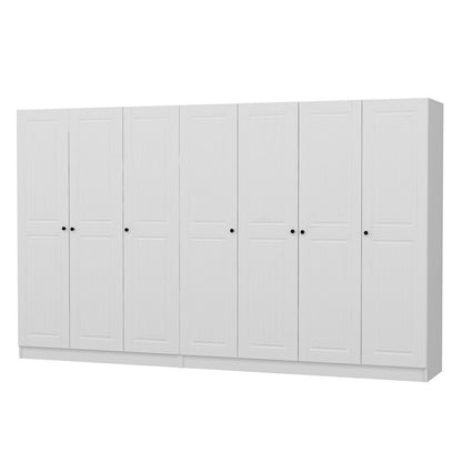 Ντουλάπα 315x190x52 εκ Λευκό 506MNR2949