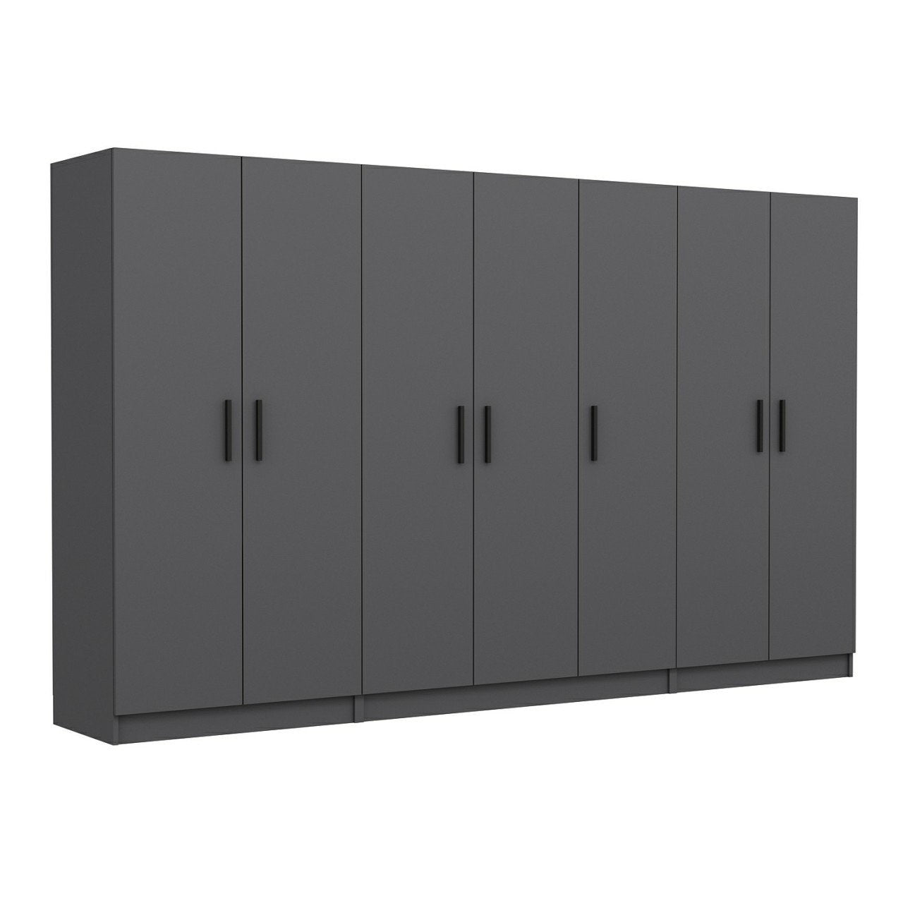 Ντουλάπα 315x210x52 εκ Ανθρακί 506MNR2952