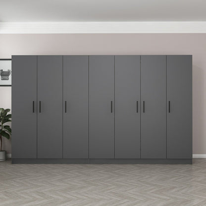 Ντουλάπα 315x210x52 εκ Ανθρακί 506MNR2968