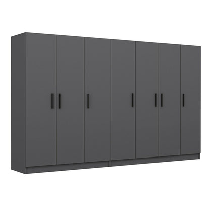 Ντουλάπα 315x210x52 εκ Ανθρακί 506MNR2968