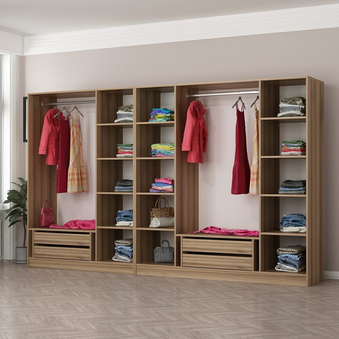 Ντουλάπα 315x210x52 εκ Dore 506MNR3109