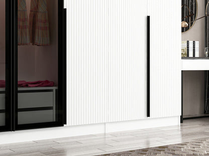 Ντουλάπα 315x210x52 εκ White Dark Grey 506MNR3124