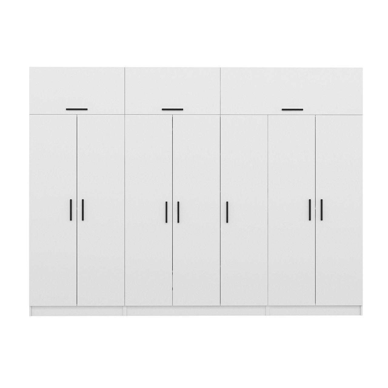 Ντουλάπα 315x255x52 εκ Λευκό 506MNR3504