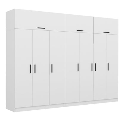 Ντουλάπα 315x255x52 εκ Λευκό 506MNR3506