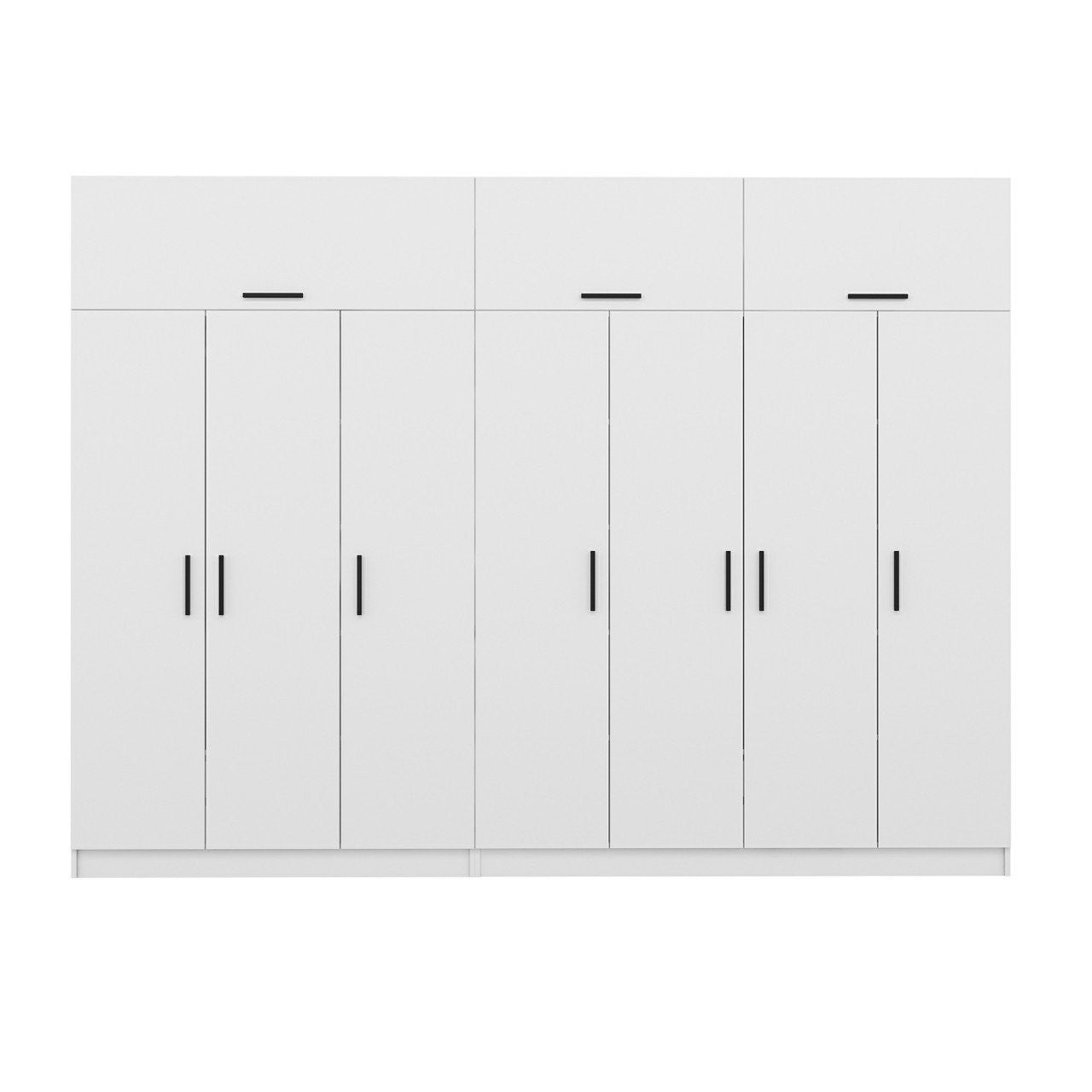 Ντουλάπα 315x255x52 εκ Λευκό 506MNR3506