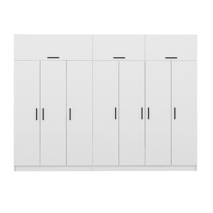 Ντουλάπα 315x255x52 εκ Λευκό 506MNR3506