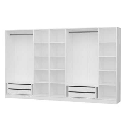 Ντουλάπα 315x210x52 εκ Λευκό 506MNR3524