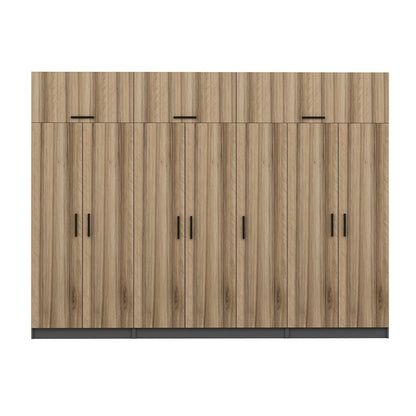 Ντουλάπα 315x255x52 εκ Walnut Anthracite 506MNR3546