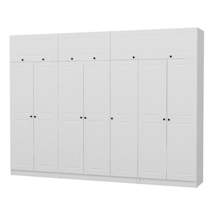 Ντουλάπα 315x235x52 εκ Λευκό 506MNR3579