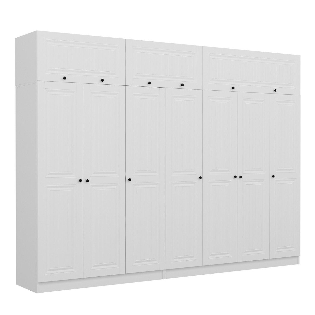 Ντουλάπα 315x255x52 εκ Λευκό 506MNR3582