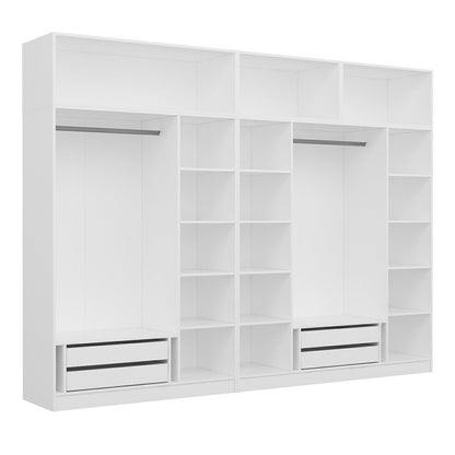 Ντουλάπα 315x255x52 εκ Λευκό 506MNR3582