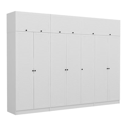 Ντουλάπα 315x235x52 εκ Λευκό 506MNR3597