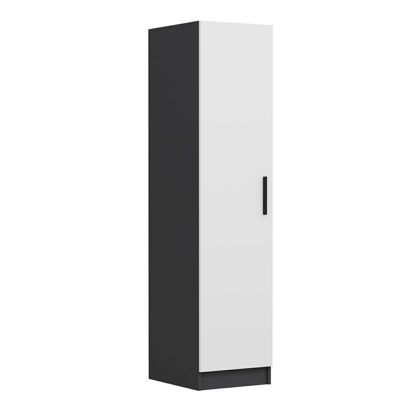 Ντουλάπα 45x190x52 εκ White Anthracite 506MNR3605