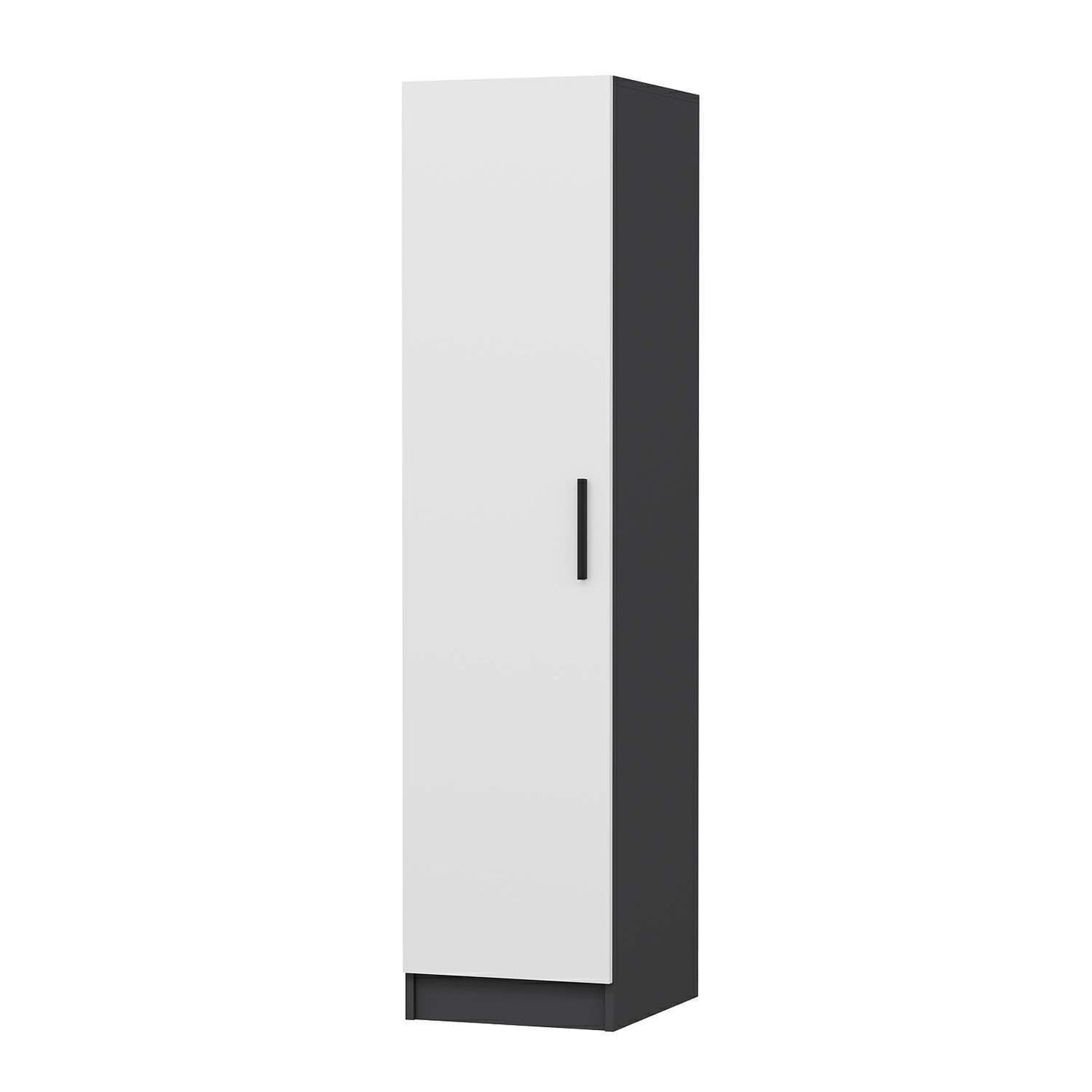 Ντουλάπα 45x190x52 εκ White Anthracite 506MNR3605