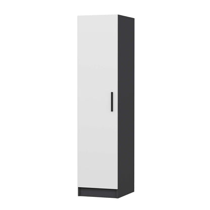 Ντουλάπα 45x190x52 εκ White Anthracite 506MNR3605