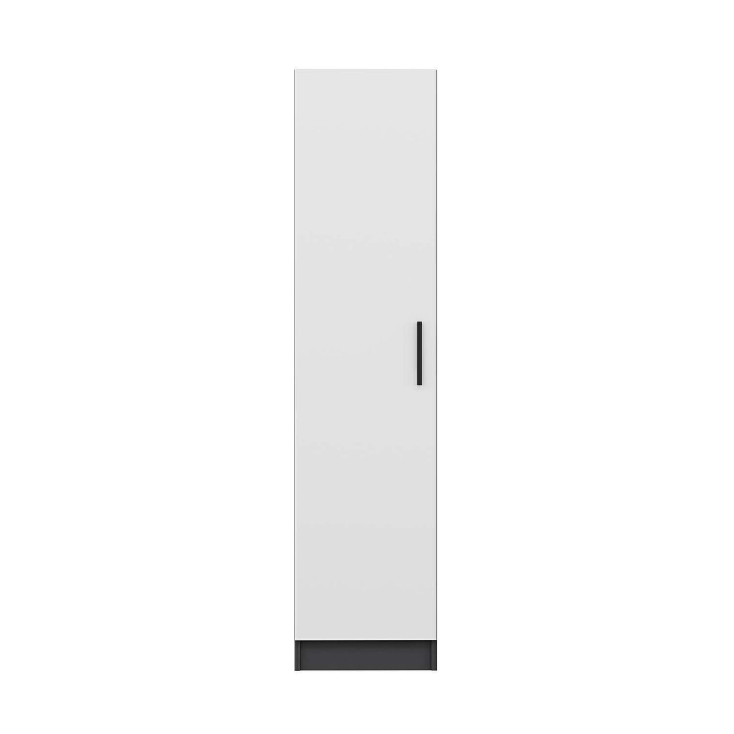 Ντουλάπα 45x210x52 εκ White Anthracite 506MNR3606