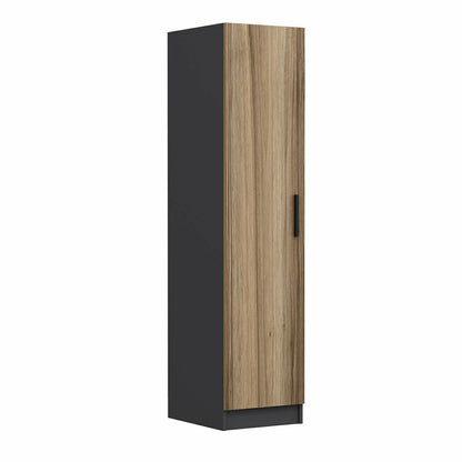 Ντουλάπα 45x190x52 εκ Walnut Anthracite 506MNR3611