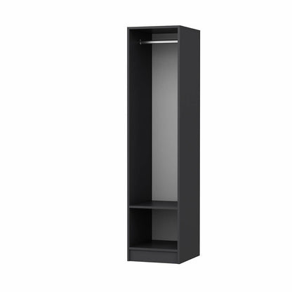 Ντουλάπα 45x210x52 εκ Walnut Anthracite 506MNR3612
