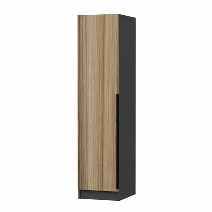 Ντουλάπα 45x210x52 εκ Walnut Anthracite 506MNR3614