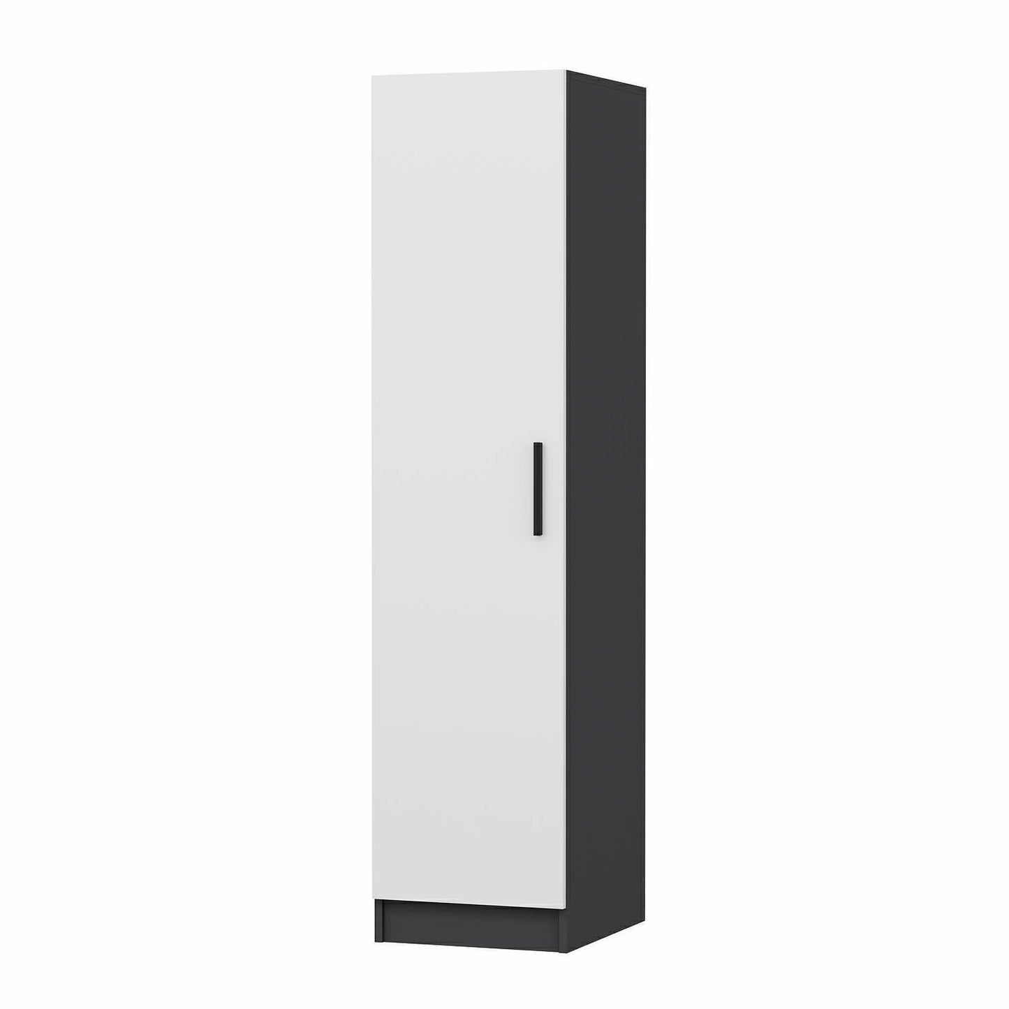 Ντουλάπα 45x190x52 εκ White Anthracite 506MNR3665