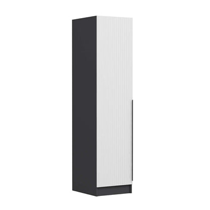 Ντουλάπα 45x190x52 εκ White Anthracite 506MNR3667