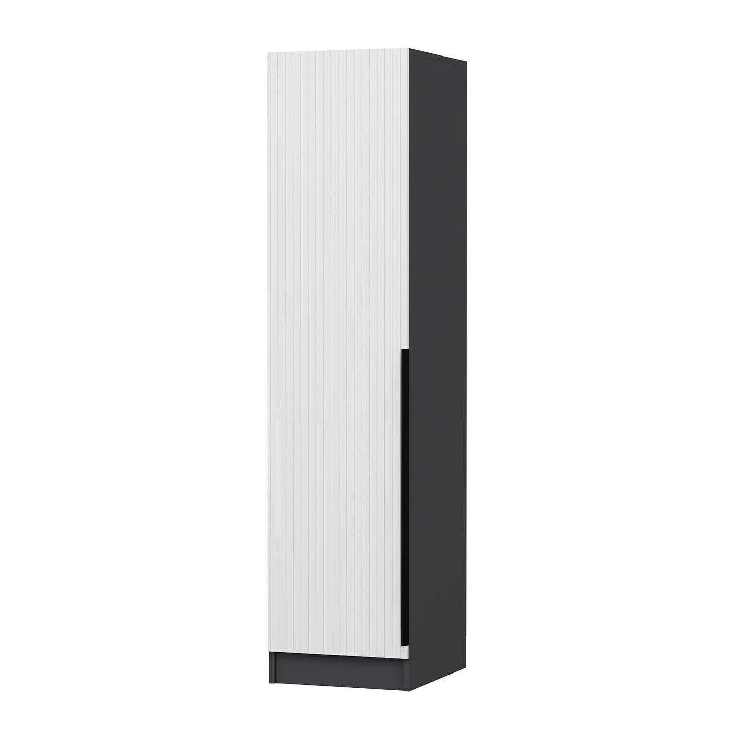 Ντουλάπα 45x190x52 εκ White Anthracite 506MNR3667